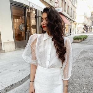 transparent chiffon tops