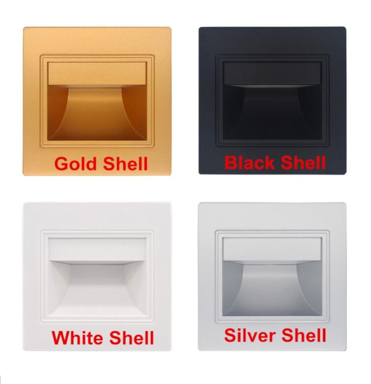 Inbouw wandvoetlamp met bewegingssensor