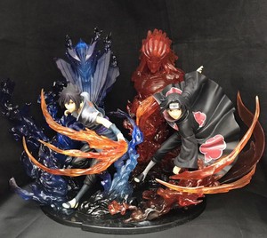 Anime Figure Naruto Uchiha Itachi Uchiha Sasuke A Set Of 2 Action Figure Wholesale Boxed Pvc Figure Decoration 22cm