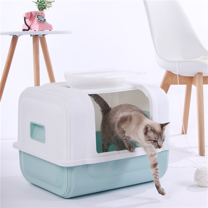 机器人猫砂盒全封闭豪华超大猫厕所防溅猫砂盒