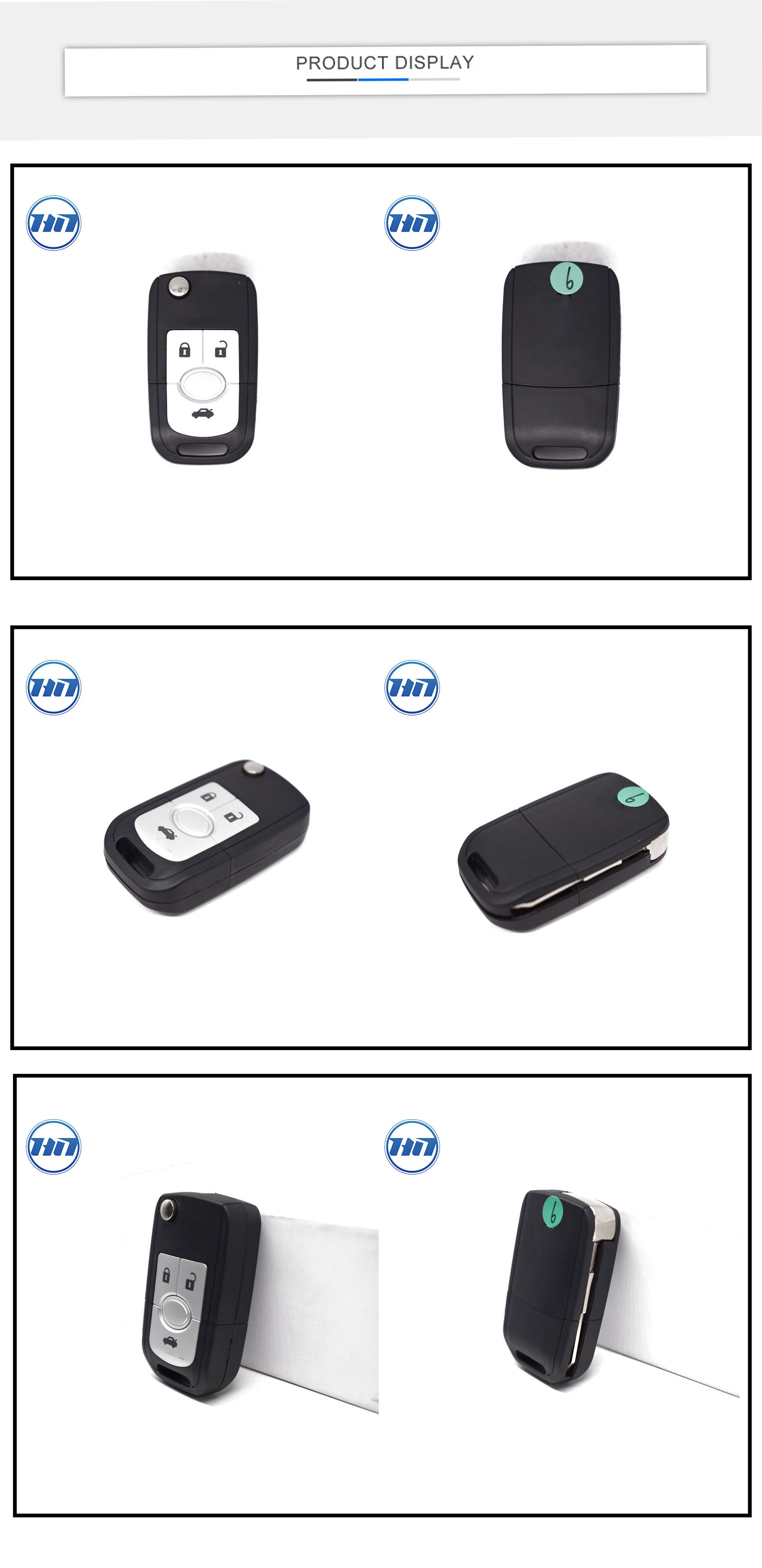 Folding Car Key Chip ASK 433MHz 4D70 chip Genuine 3 Buttons Flip Keyless Entry Car Fob Remote Key