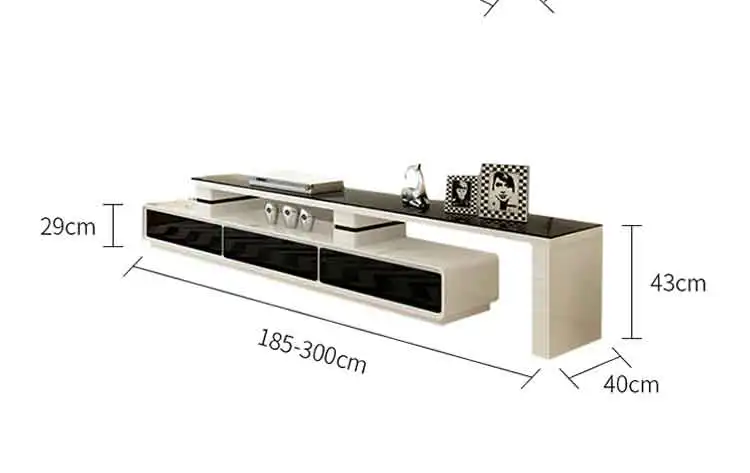 coffee table  and TV stand  set modern style  still glass  L001