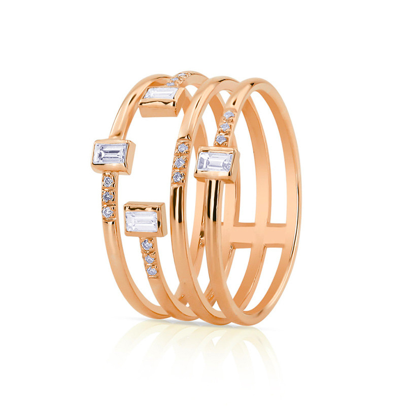 rosa cristal anéis de noivado de casamento para mulheres jóias de moda cobre prata rosa rosa cristal de casamento anéis de casamento para mulheres jóias de 