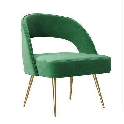 Reclining fabric dining armless chair italian design