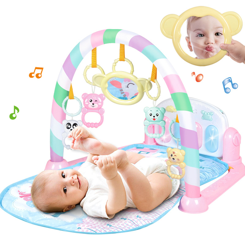 Детский коврик для ползания, Музыкальные Игрушки для раннего развития, детский игровой коврик для спортзала, пианино, игровой коврик для малышей
