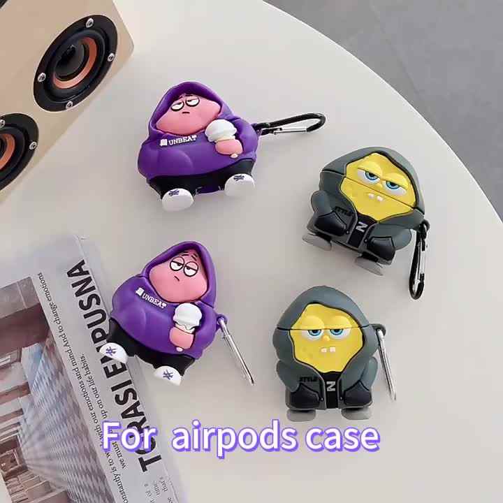 1000+Multi Style Cute Cartoon 3D Silicone Character Designs for Air Pods  Cover for Apple Airpods Pro Case