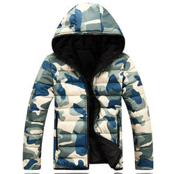 Jaqueta masculina de inverno jaqueta de marca casual camuflagem masculina casacos e casacos grossos parka masculino outwear xxxl