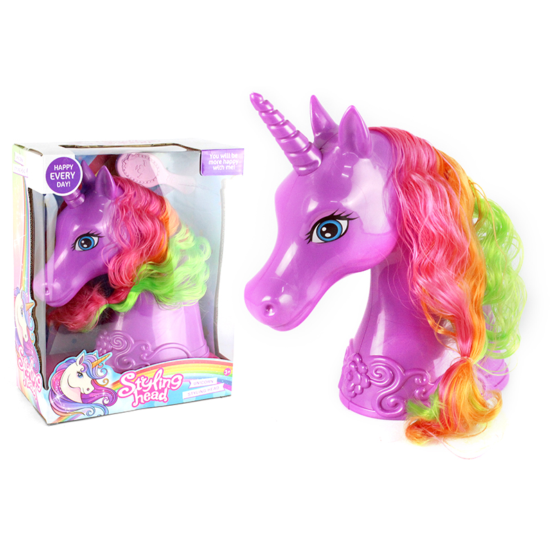 Модное пластиковое платье принцессы для девочек, ролевая игра, Большая лошадь для укладки волос с головой куклы