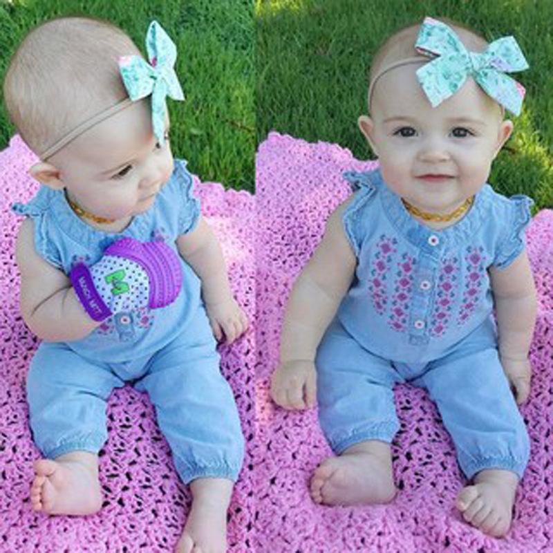 baby girl jeans romper
