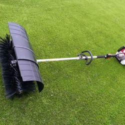 43cc multi-function hand-push sweeper used to clean artificial turf