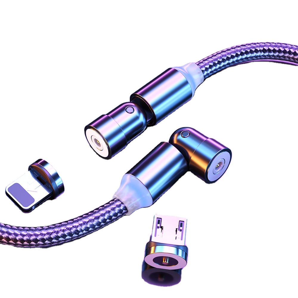 Лидер продаж 3 в 1 светодиодный световой Магнитный зарядный кабель для мобильного телефона, кабель для быстрой зарядки, кабель Micro USB, кабель для зарядного устройства, кабель для передачи данных