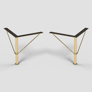 家具腿重型新型chrome侧床头床板凳脚控制台金钢金属家具柜沙发脚的