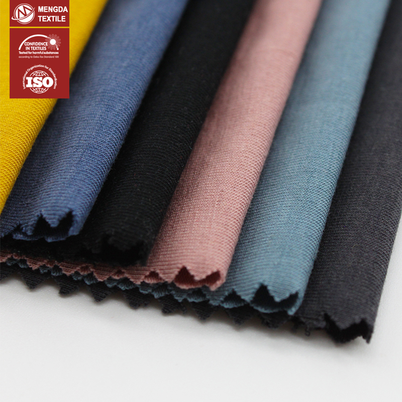 Хлопчатобумажная/Модальная/спандексовая ткань changzhou, однотонная окрашенная