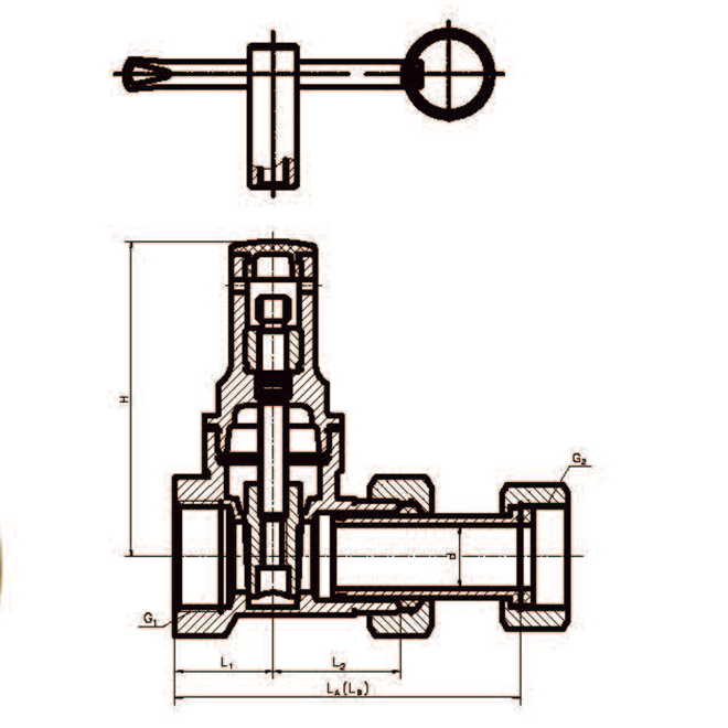 Chinese suppliers sell high quality brass special gate valve for water meter