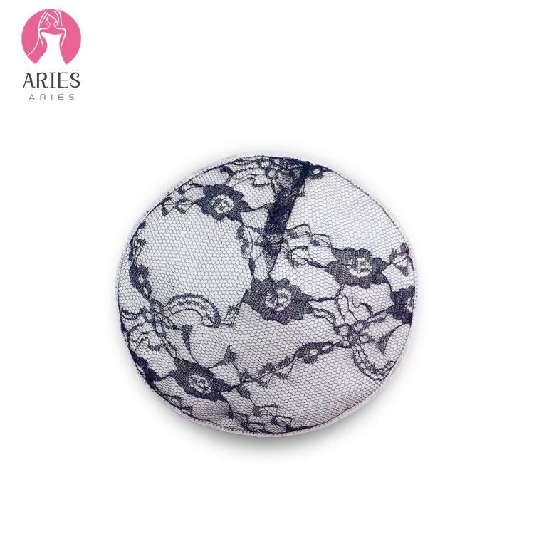 RD01-02 высококачественные Многоразовые моющиеся органические бамбуковые женские кружевные прокладки для груди