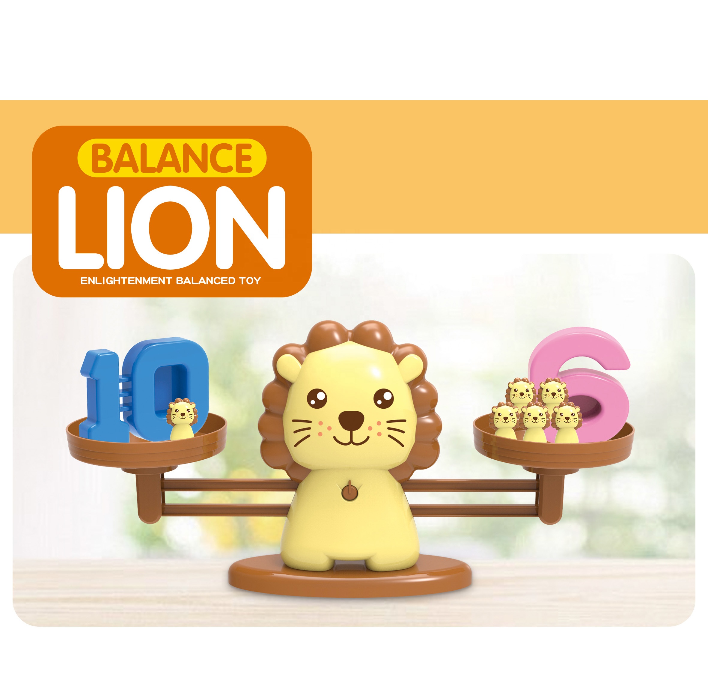 STEAM Educational kids learning plastic number matching smart games for math kids counting balance board game