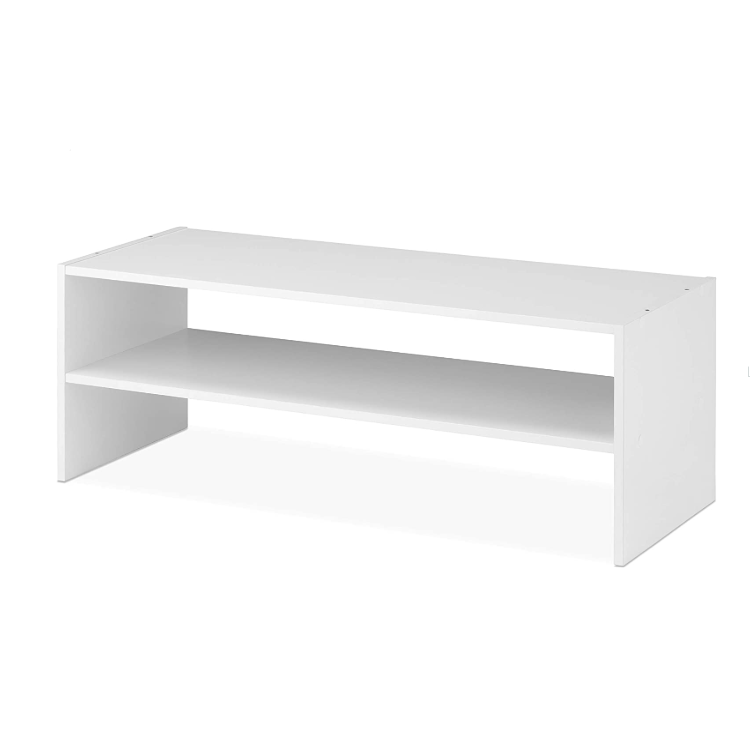 Новый дизайн экологически чистый нетоксичный Многофункциональный стеллаж для хранения из массива дерева 2 полки для обуви