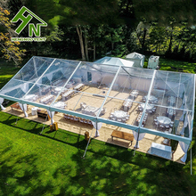 10x25m Outdoor Cheap Clear Roof Top 200 People Wedding Tent