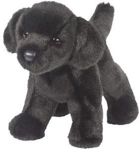 black dog soft toy