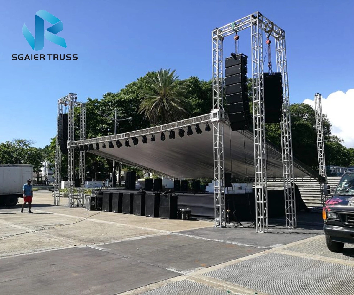 商免费设计的户外桁架显示器,二手廉价便携式舞台桁架盖 - buy truss