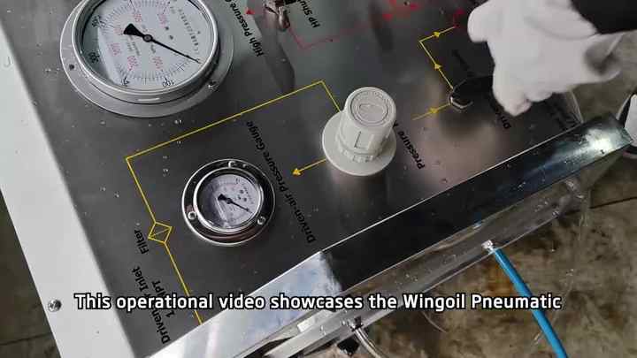 WINGOIL 50000 Psi Portable Air Driven Liquid Pump - Precision Testing