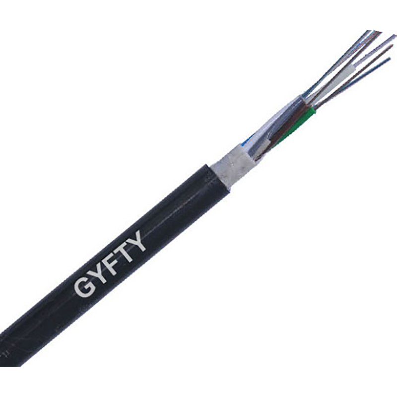 GYFTY Outdoor Aerial 24 48 Core Fiber Optic Cable With FRP Strength Member