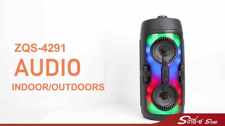 SING-E ZQS4291 Portable Wireless Party Speaker with Bluetooth