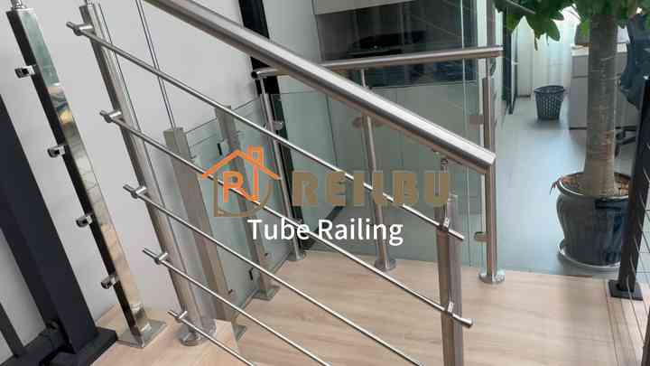 Reilbu High Gloss Stainless Tube Railing Balustrade & Handrail for ...