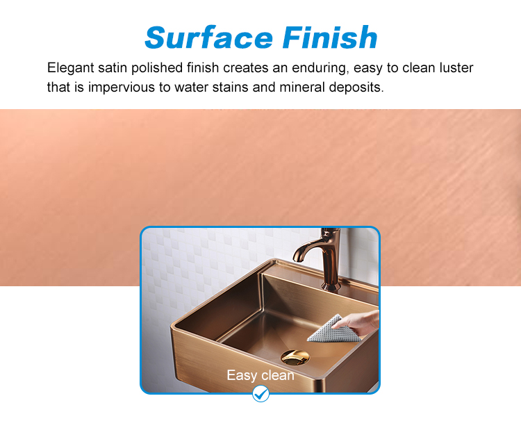 Quality Assurance Large Size Design 304 Stainless Shape Hand Basins Wash Basin