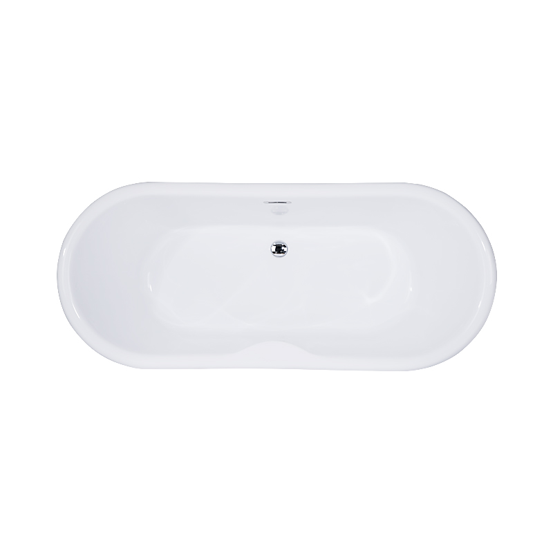 1.82m Acrylic oval luxury big size large cupc bathtub freestanding gold roll top bath bathtub tubs