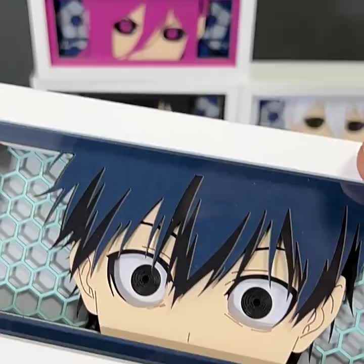 ワンピースナイトLedマンガペーパーカットDiyテーブルシャドウ