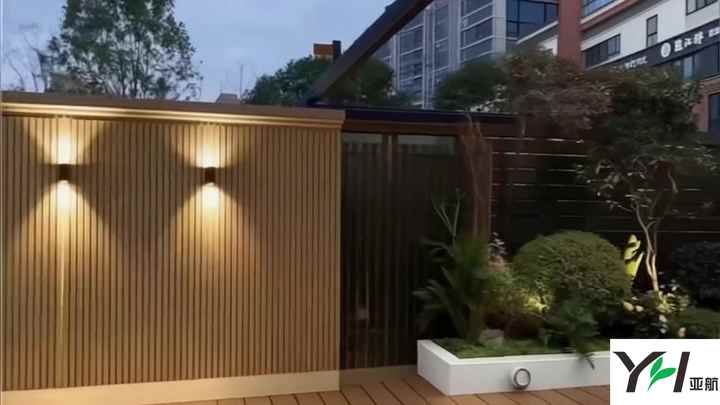 Modern Design External WPC Cladding 219*26mm Fireproof Outdoor Wall ...