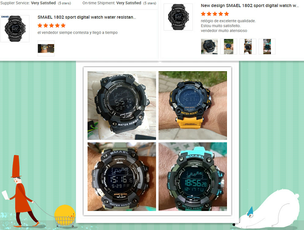Hot Mens Watch SMAEL 1915mc Camouflage Strap Digital Watches Men