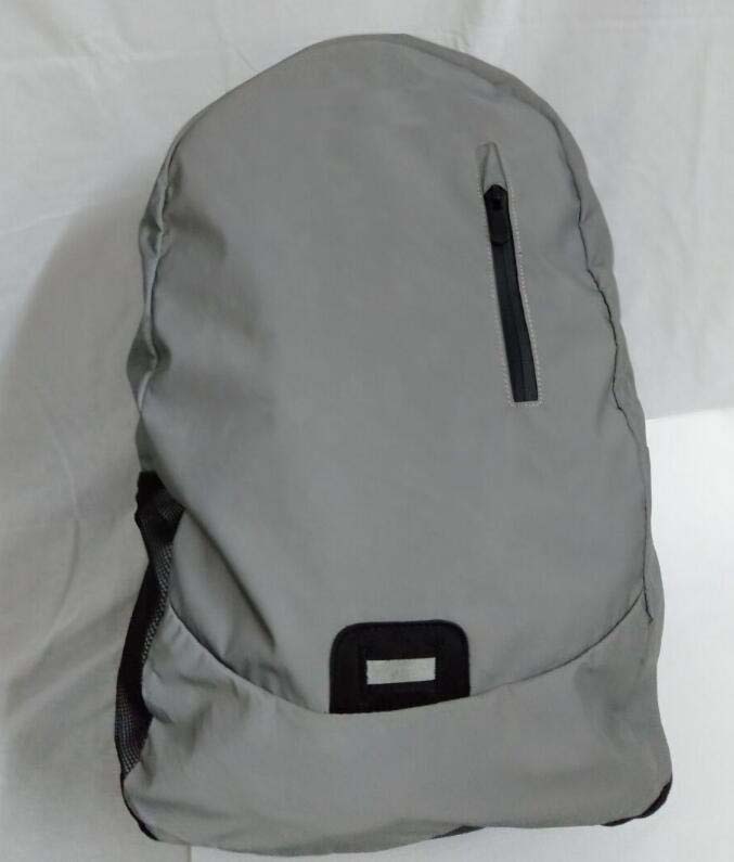 product-704-827 backcountry cycling travel small mini hi vis rainbow PU leather geometric luminous reflective string backpack drawstring bag