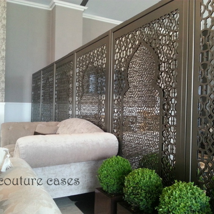 Декоративные панели с лазерной резкой и художественным рисунком, металлический экран Mashrabiya