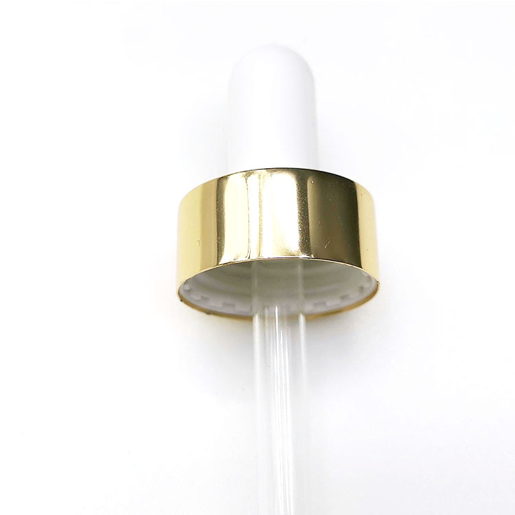 High quality wholesale custom cheap 20/410 24/410 elegant white cosmetic dropper plastic