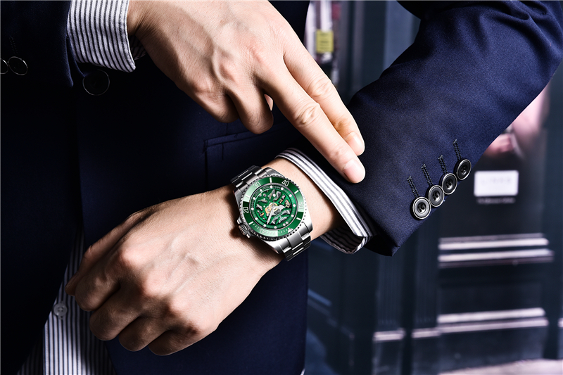 Nouveau PAGANI DESIGN Marque Hommes Montre Automatique Mécanique En Acier Inoxydable Saphir Verre 100 M Montres Étanches Reloj Hombre