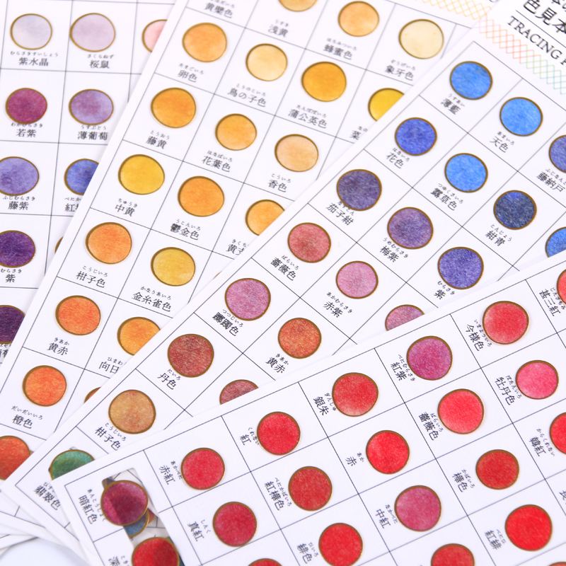 Круглых наклеек в 9 разных цветов калька цветная наклейка точки кодирования круг точка этикетка