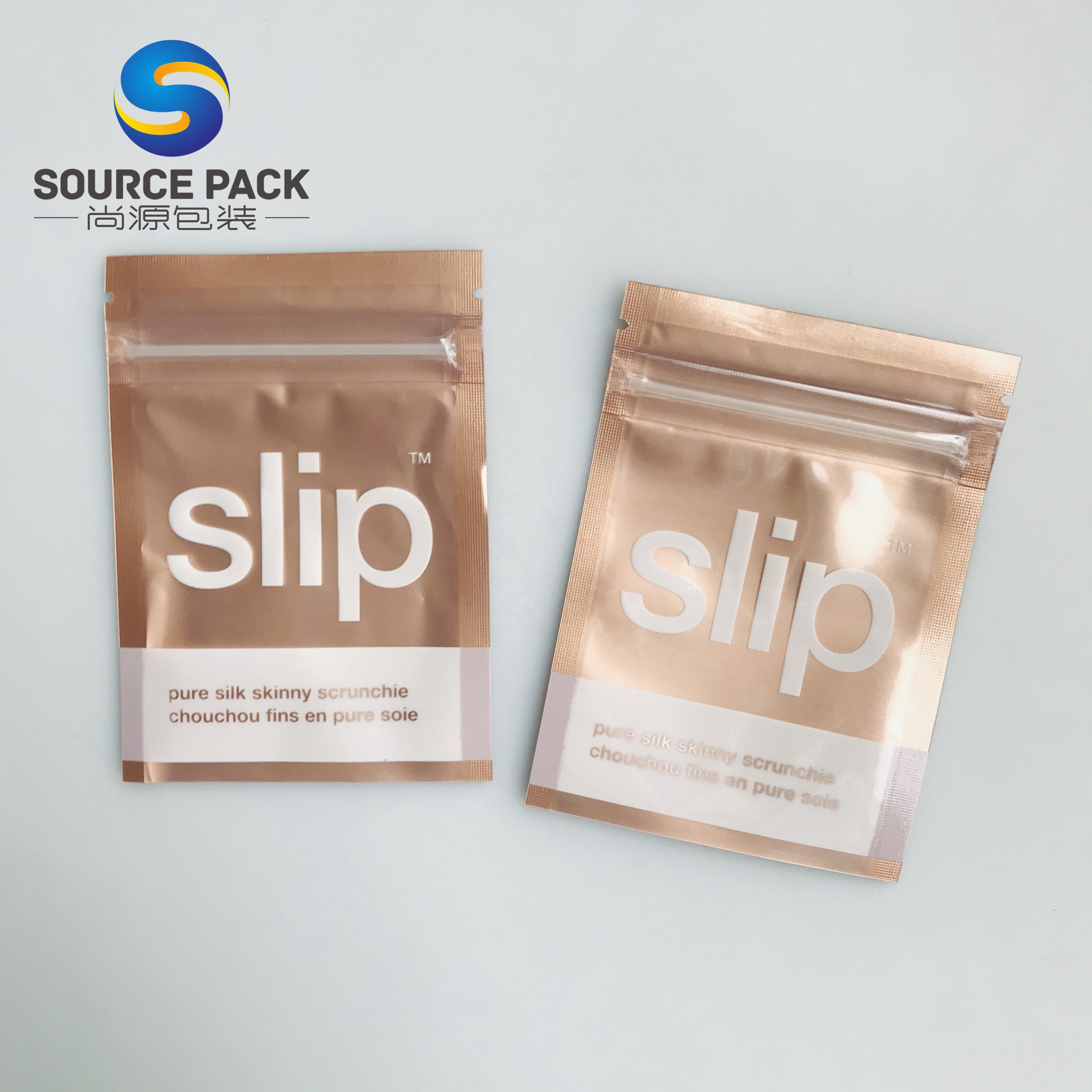 Теплоизоляционный нижний мешок ziplock пластиковая косметическая упаковка трехсторонний мешок уплотнения