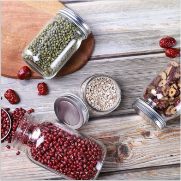 round shape honey glass jam jar food storage preserve honey glass jar Glass storage Jar