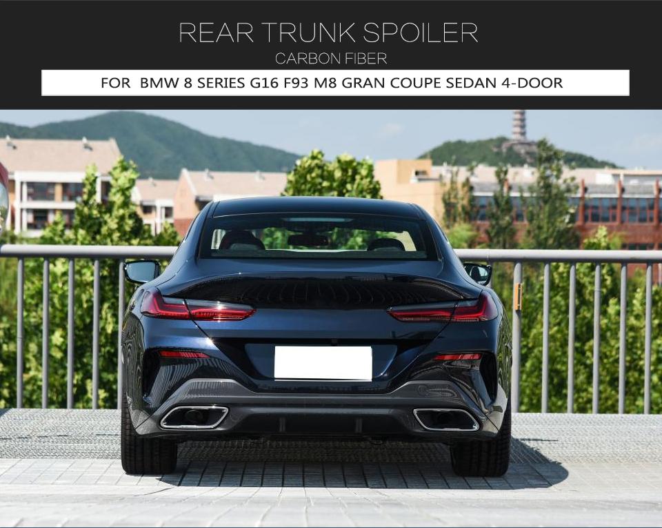 宝马8系g16 f93 m8 gran coupe轿车4门碳纤维后扰流板2018-2021