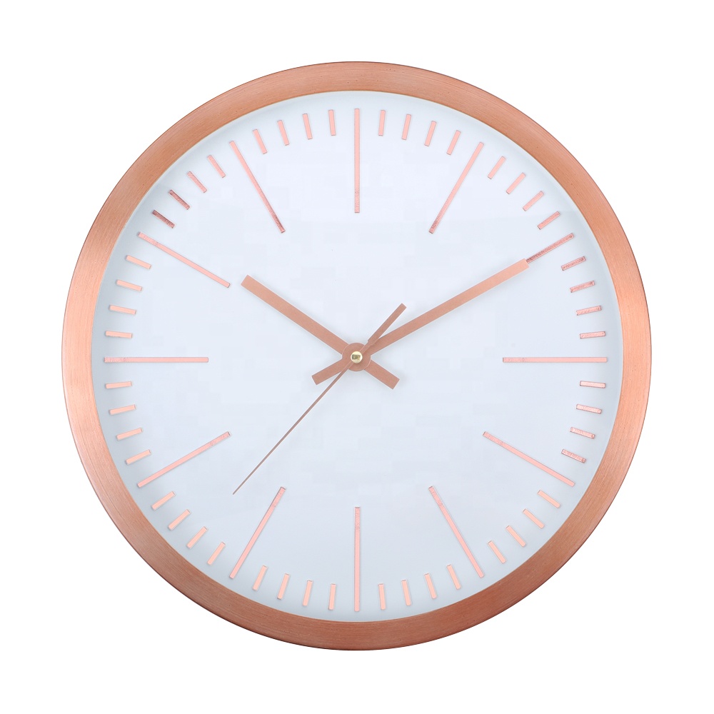 Алюминиевая металлическая рама с числами, украшение для дома, настенные часы