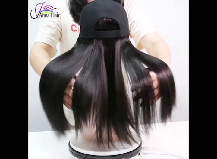 Jamaica Removable Virgin Human Hair Blend Wig Hat Cap display picture 3