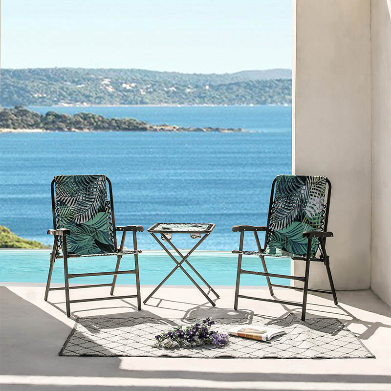 10.8KG Polyester Folding Camping Table And 2 Chairs For Picnic ODM