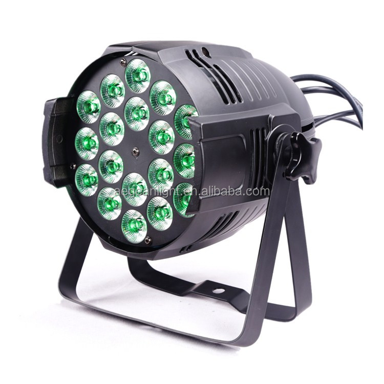 18x15w LEDパー缶rgbwa uv 6 in1アップライトステージLEDパーライト