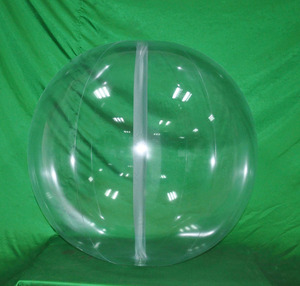 large clear beach ball