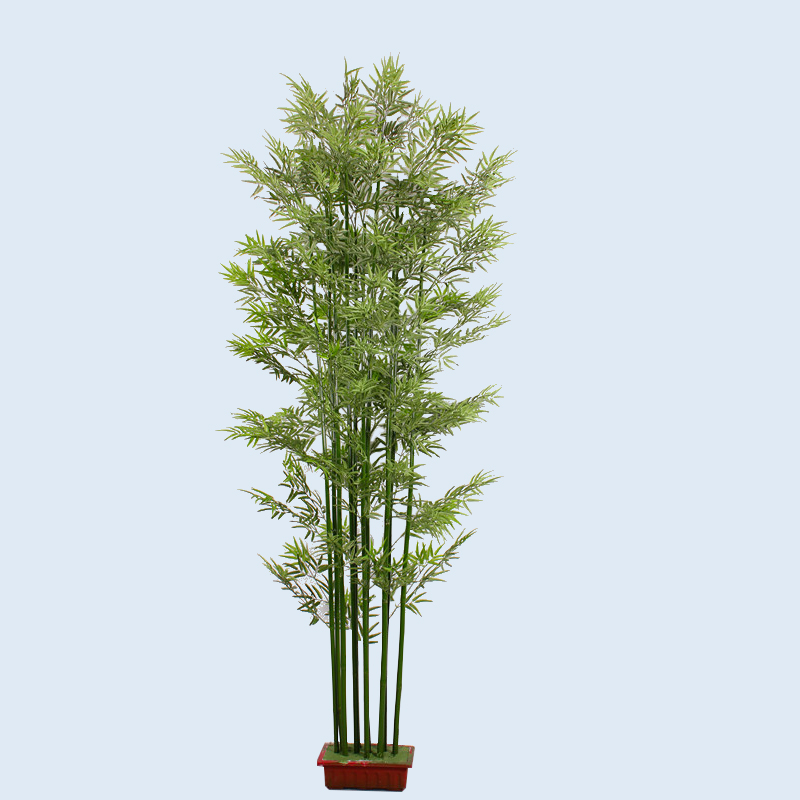Искусственная коробка, искусственная бамбуковая изгородь, пластиковые растения, ландшафтный садовый искусственный бамбук
