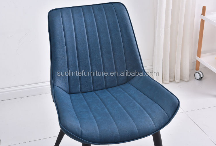 wholesale retro accent living room coffee hotel tub pu leather dining chair