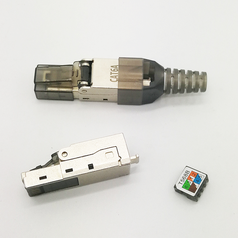 Male Modular Plug Boot Toolless 8P8C Cat6 UTP RJ45 Plug