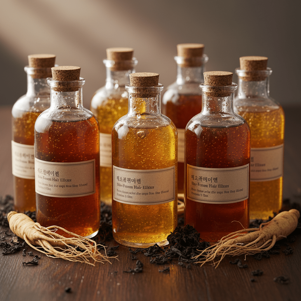 Premium bio-fermented elixirs with natural ingredients. Rich amber and golden bio-fermented elixirs with ginseng and tea.